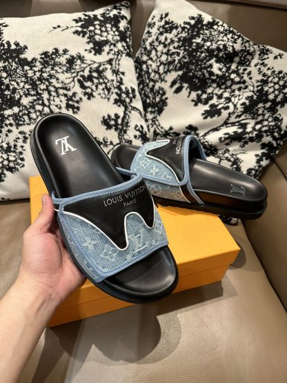 Louis Vuitton new style slippers with Velcro