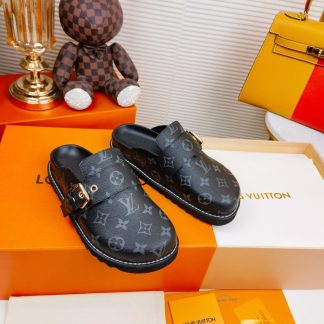 Louis Vuitton monogram bread slippers