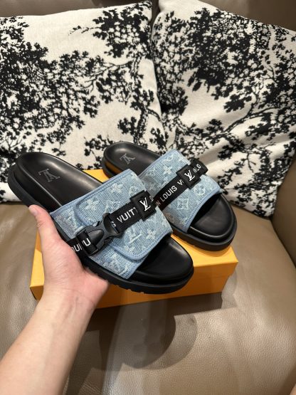 Louis Vuitton Velcro Slippers