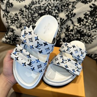 Louis Vuitton high mercerized slippers