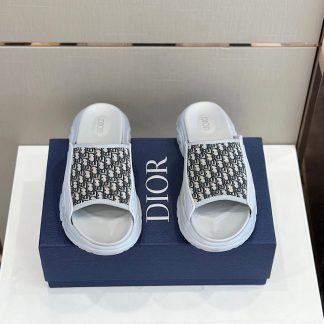 Dior H-Town Series Oblique Thick-soled Slippers