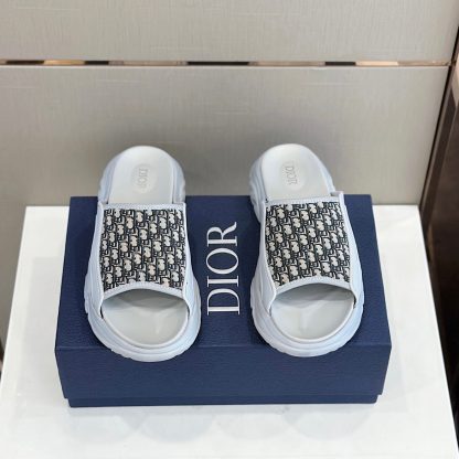 Dior H-Town Series Oblique Thick-soled Slippers