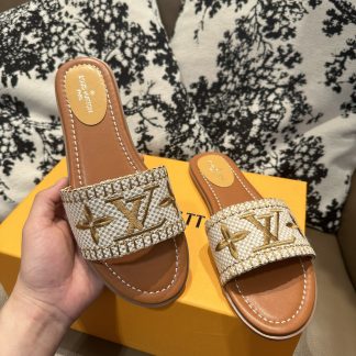 Louis Vuitton New Classic Slippers with Embroidery