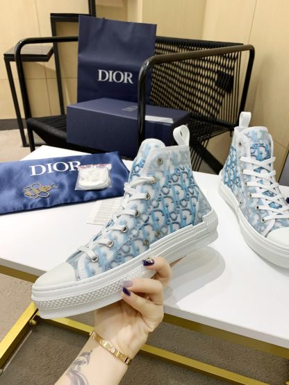 Dior KAWS heavy joint frosted stitching high-top casual shoes - Image 2