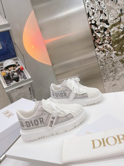 Dior retro fashion shell toe white shoes - Image 2
