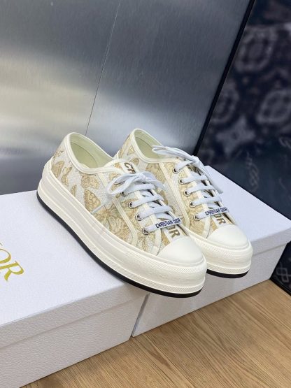 Dior Monogram Embroidered Casual Sneakers - Image 2