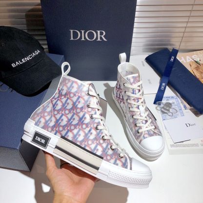 Dior color-blocked high-top sneakers - Image 2