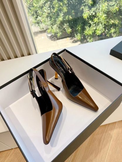 Ysl Lee metallic stiletto high heels - Image 2