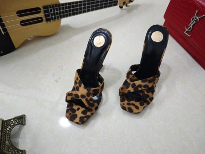 Ysl leopard print high heel ysl sandals high heels - Image 2