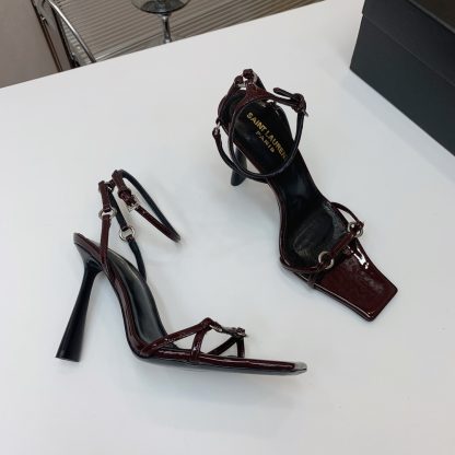 Ysl square-toed high heel sandals - Image 2