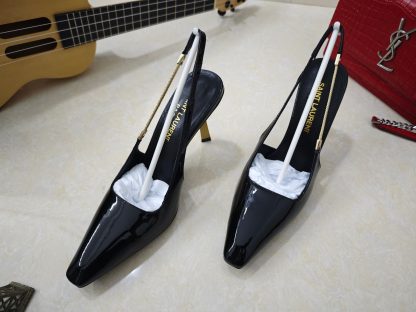 YSL high heels, classic YSL letter high-heeled sandals - Image 2