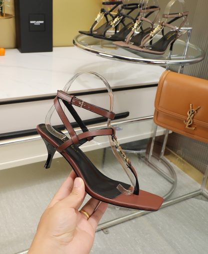 Ysl classic stylish thong sandals high heels - Image 3