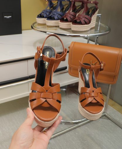 Ysl women's fashionable wedge high heels - Image 2