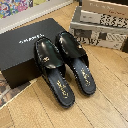 Chanel Early Spring Black Classic Perfect Match Flash Brick Daily Sandals - Image 2