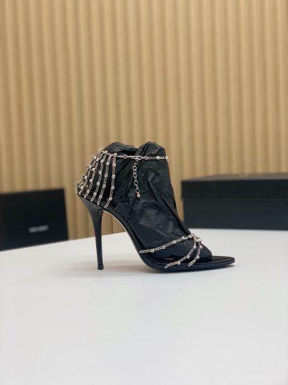Ysl rhinestone chain high heels - Image 2