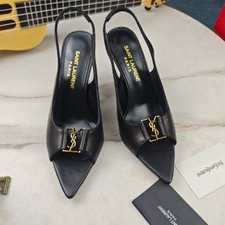 Ysl stiletto YSL letter sandals classic high heels