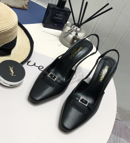 Ysl small square buckle kitten heel high heels - Image 2