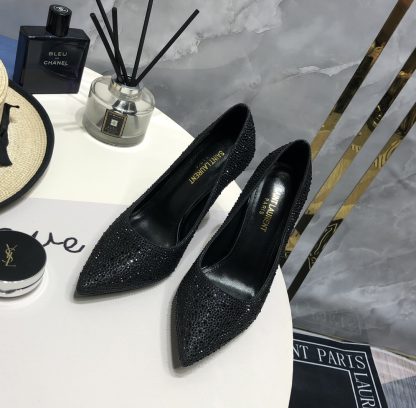Ysl new style full diamond crystal high heels - Image 2