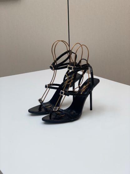 Ysl buckled strappy high-heeled sandals - Image 2