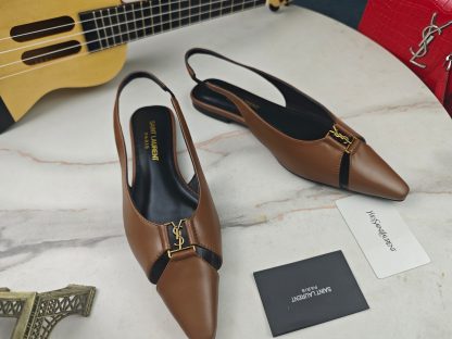 Ysl fashion flat heel ysl sandals