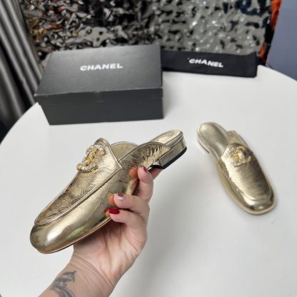 Chanel's golden early spring dancing shoes series new retro feeling half-slippers - Image 2