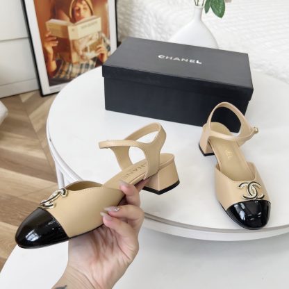 Chanel Spring-Summer Dance Shoes Collection New Apricot Sandals - Image 2