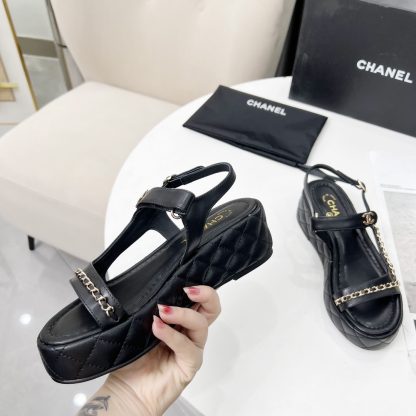 Chanel Spring and Summer Black Dance Shoes Series New European and American Catwalk Sandals - Image 2