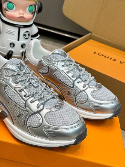Louis Vuitton Olympia series couples' models Silver Horn King leisure sports shoes running shoes - Image 2