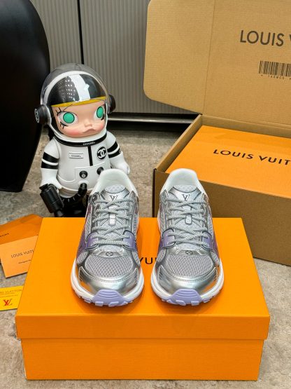 Louis Vuitton Olympia series couples' models Silver Horn King leisure sports shoes running shoes - Image 3