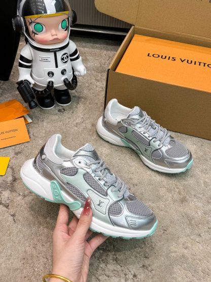 Louis Vuitton Olympia series couples' models Silver Horn King leisure sports shoes running shoes - Image 2