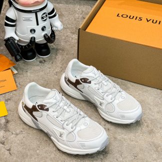 Louis Vuitton Olympia series couples' models Silver Horn King leisure sports shoes running shoes