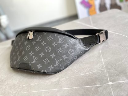 Louis Vuitton Black Flower DISCOVERY Waist Bag Chest Bag - Image 2