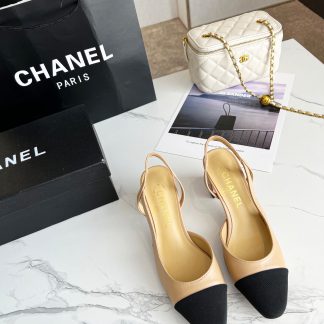 Chanel's latest spring apricot versatile sandals with a 6cm heel height