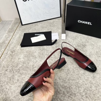 Chanel Spring and Summer Dancing Shoes Series New Red Retro Sandals - Image 2