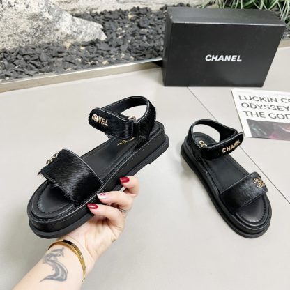 Chanel Black Early Spring Dance Shoes Series Sandals Thickness 3cm - Image 2