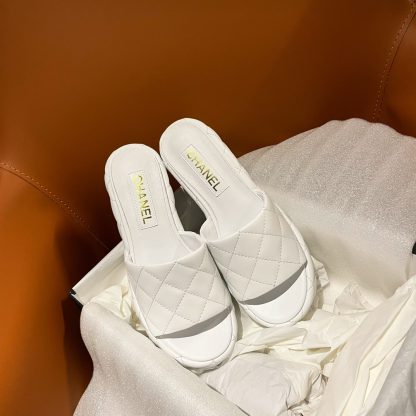 Chanel new white high-heeled sandals, heel height 7.5cm - Image 2