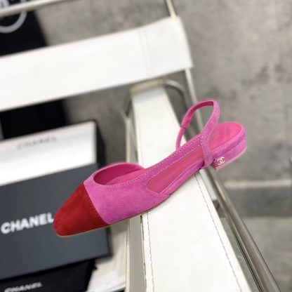 Chanel Fashion Classic Mixed Lambskin Pink Flat Sandals - Image 2