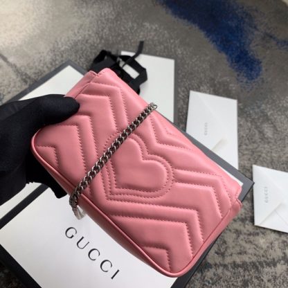 Gucci Marmont series chain pink mini bag - Image 2