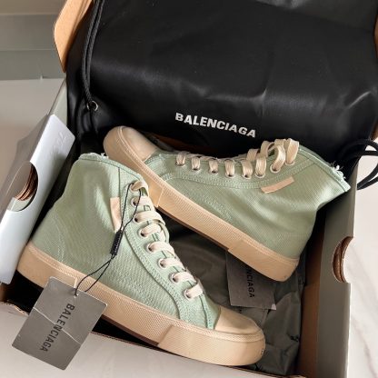 Balenciaga trendy high-top distressed canvas shoes - Image 2