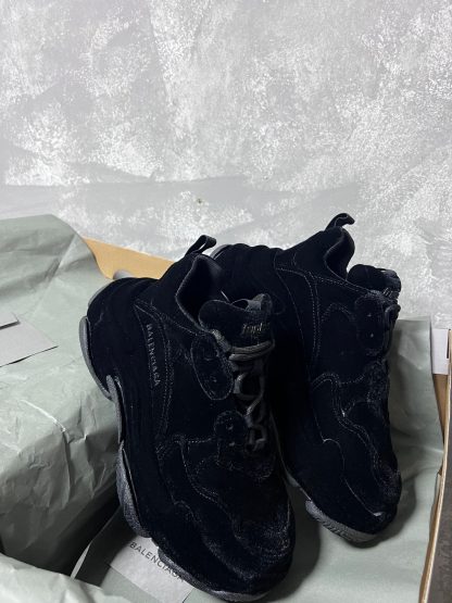 Balenciaga Velvet Fashion Sneakers - Image 2