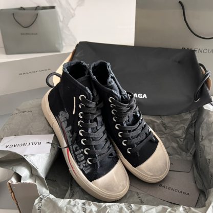 Balenciaga high-top vintage casual fabric shoes - Image 2