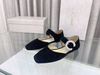 Jimmy Choo Mary Jane Hollow Fashion Flats - Image 2