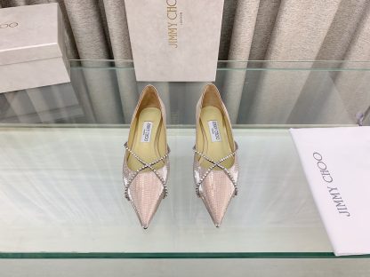 Jimmy Choo stylish and elegant sparkling rhinestone flat shoes - Image 2