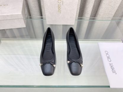 Jimmy Choo new style butterfly pearl flat ballet shoes - Image 2