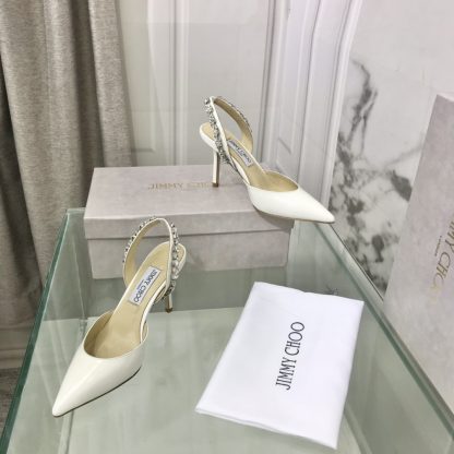 Jimmy Choo sewn rhinestone high-heeled sandals - Image 2