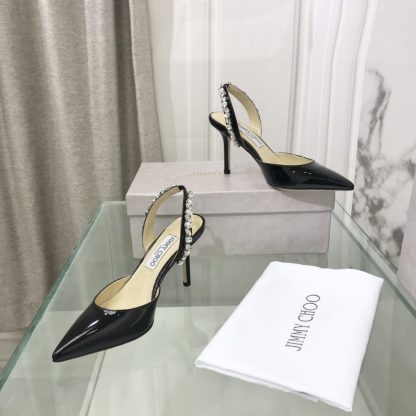 Jimmy Choo sewn rhinestone high-heeled sandals - Image 2
