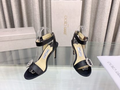 Jimmy Choo Elegant C-buckle rhinestone high heels - Image 2