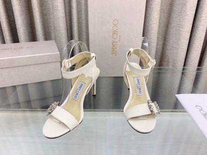 Jimmy Choo Elegant C-buckle rhinestone high heels - Image 2