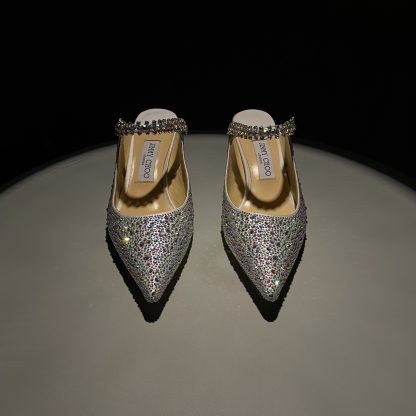 Jimmy Choo pointed toe high heel crystal shoes - Image 2