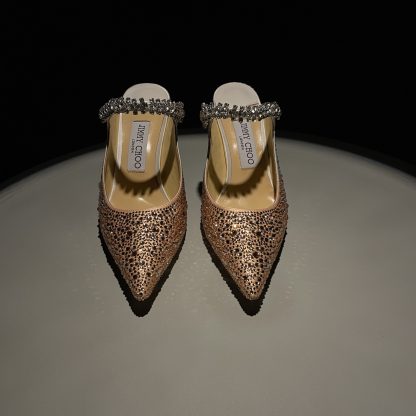 Jimmy Choo pointed toe high heel crystal shoes - Image 2